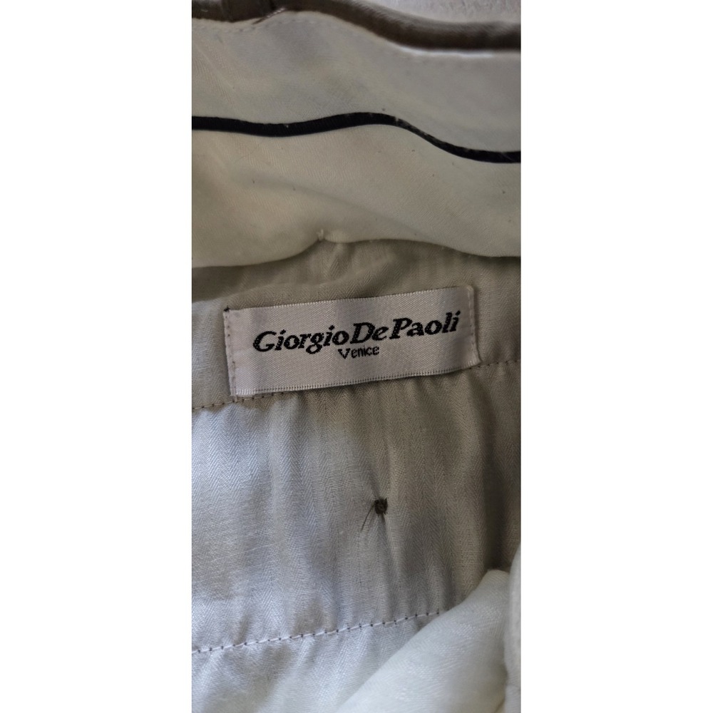 Giorgio De Paoli Venice Brown Tan Dress Pants Work Trousers Mens Size 36x29 - Picture 4 of 5